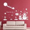 Removable  Snowman  Merry Christmas Wall Window Sticker For Window Decoration